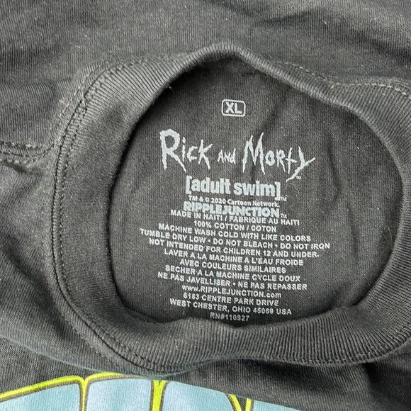 Adult Swim Rick and Morty Teddy Rick T-Shirt Black XL - Picture 6 of 7